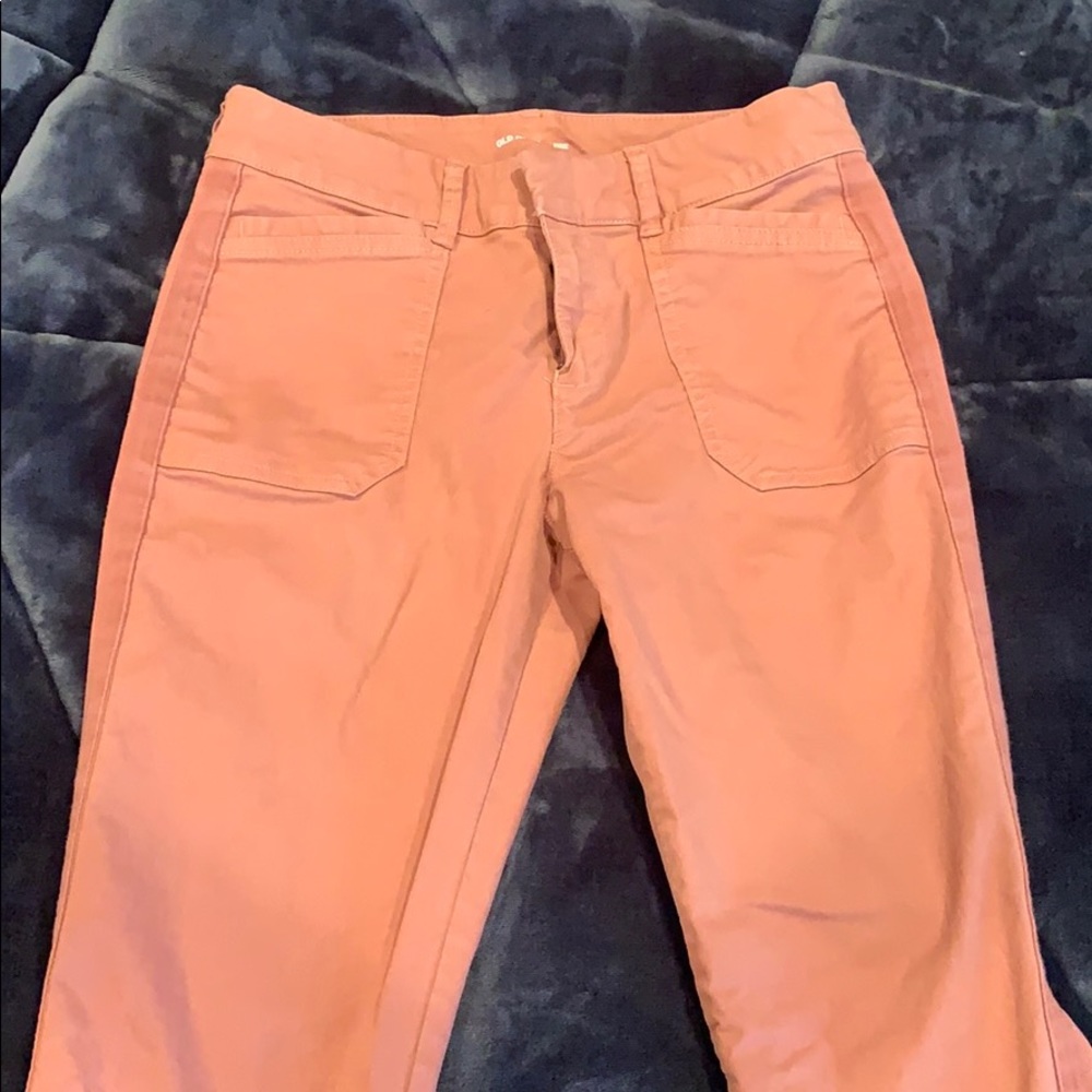 Pink/salmon old navy pixie pants